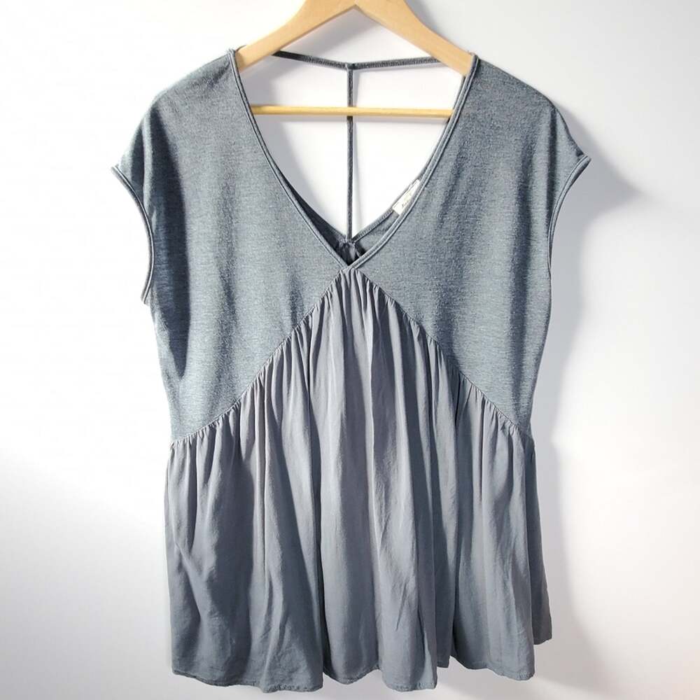 Anthropologie Meadow Rue paneled V-neck tunic top Small Excellent condition